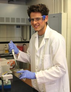 Trevor Simmons in lab
