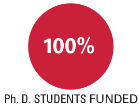 100% of PhD students funded