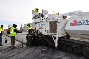 Paving demonstration at BioCentury Research Farm