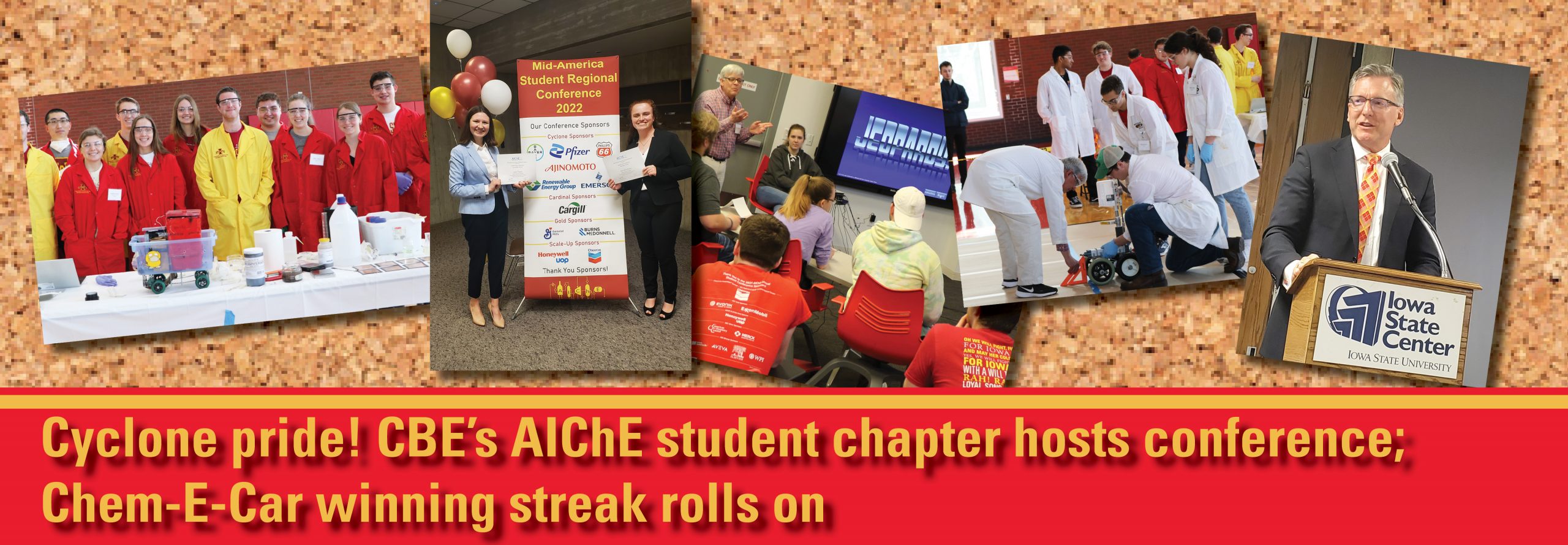 Montage of photos from AIChE conference