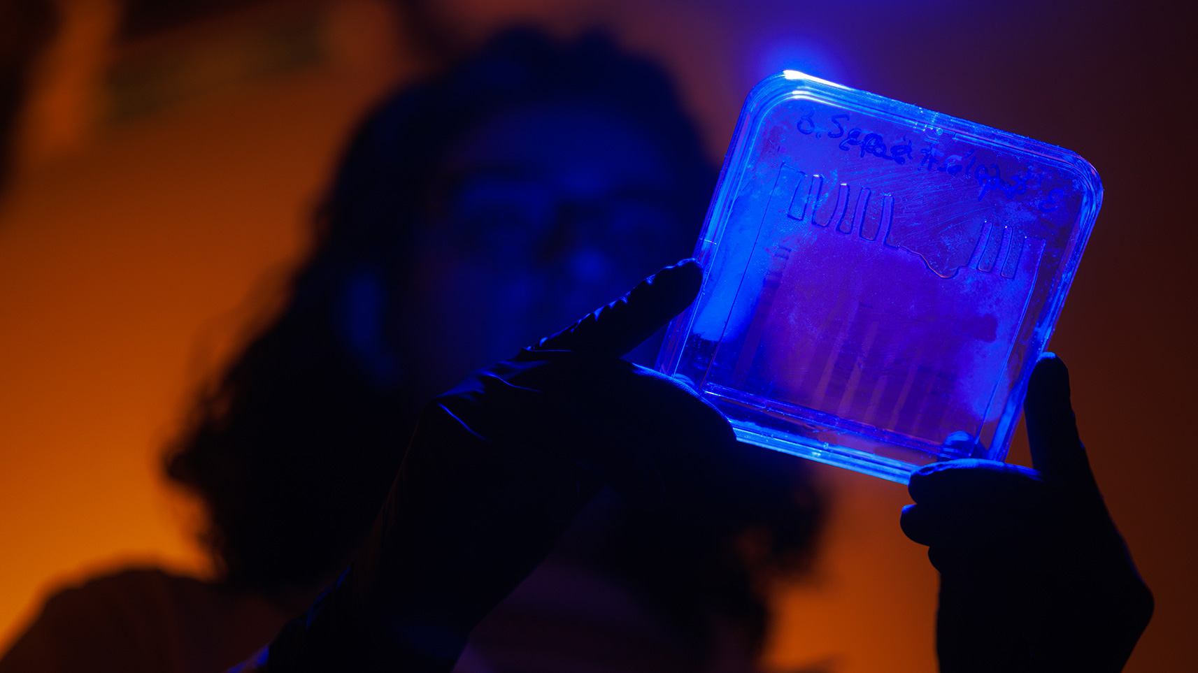 student in laboratory