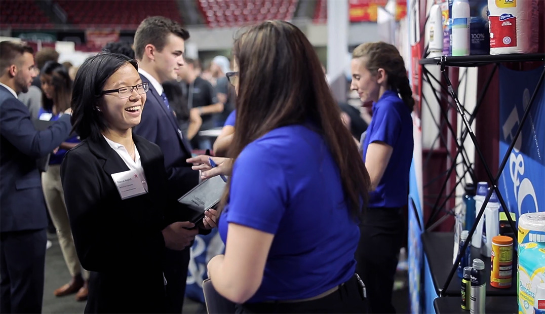 interactions at career fair