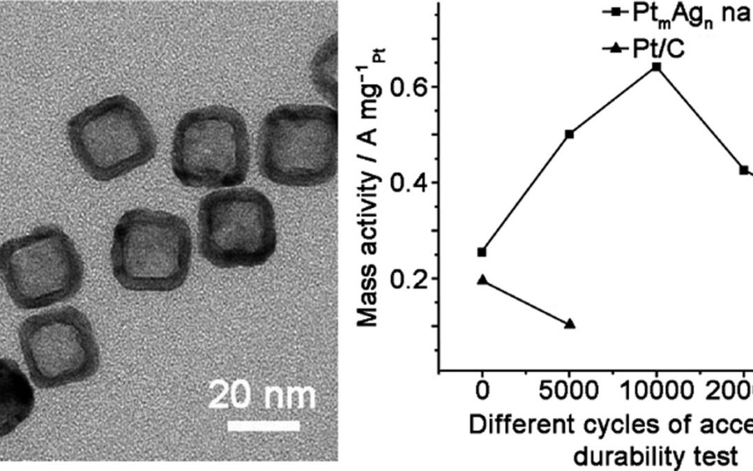 9. Synthesis and Characterization of Pt-Ag Alloy Nanocages with Enhanced Activity and Durability Toward Oxygen Reduction