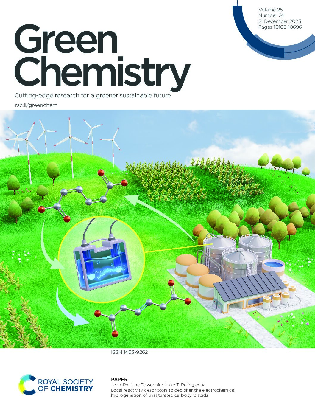 36. Local Reactivity Descriptors to Decipher the Electrochemical Hydrogenation of Unsaturated Carboxylic Acids